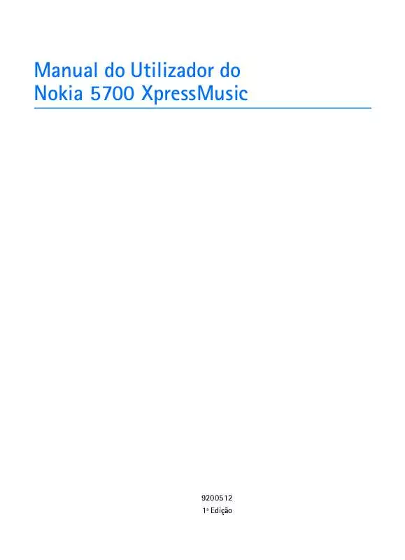 Mode d'emploi NOKIA 5700 XPRESSMUSIC