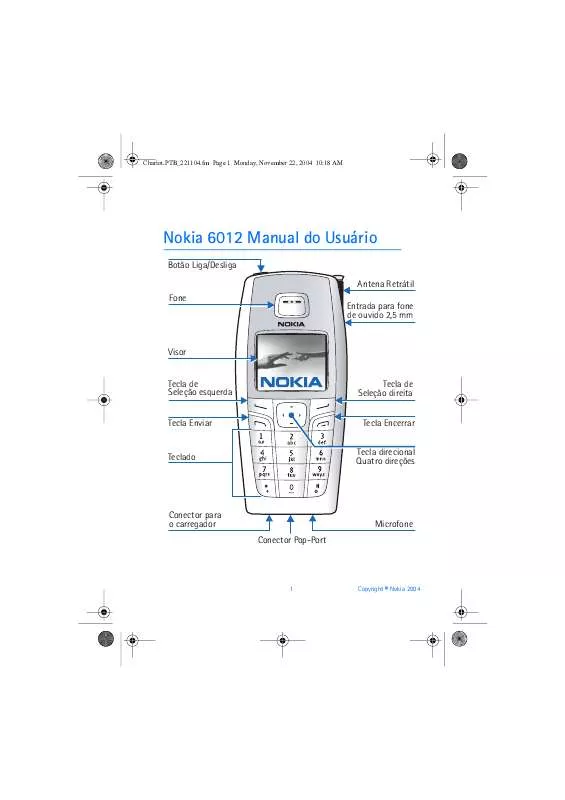 Mode d'emploi NOKIA 6012