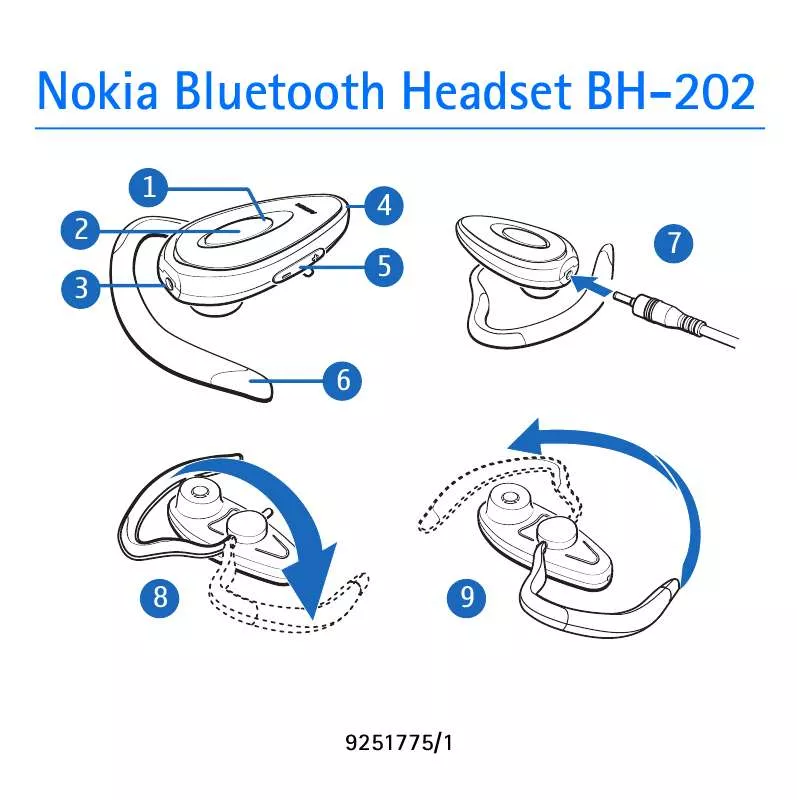 Mode d'emploi NOKIA BH-202