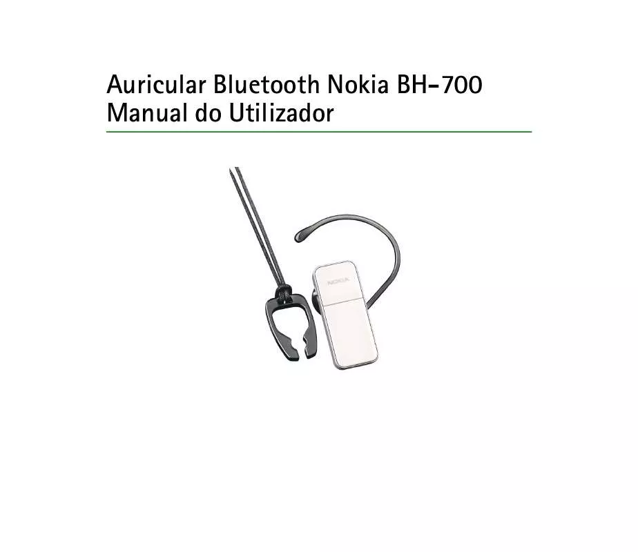 Mode d'emploi NOKIA BLUETOOTH HEADSET BH-700