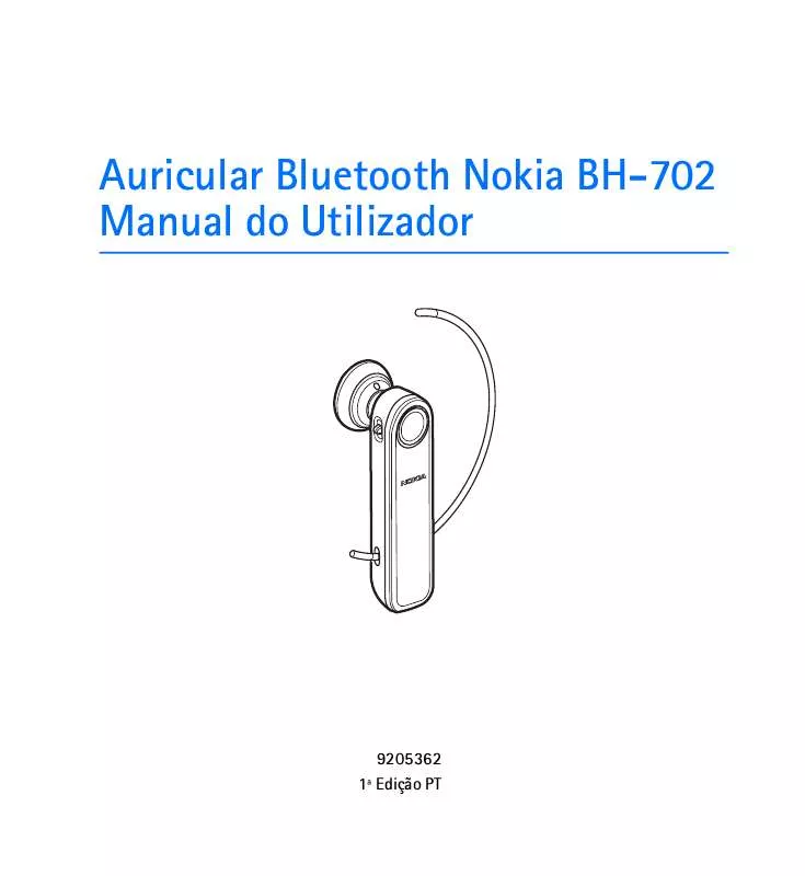 Mode d'emploi NOKIA BLUETOOTH HEADSET BH-702