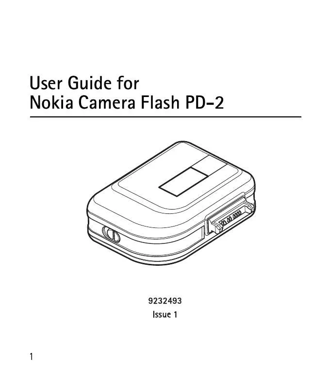 Mode d'emploi NOKIA C-RA FLASH PD-2