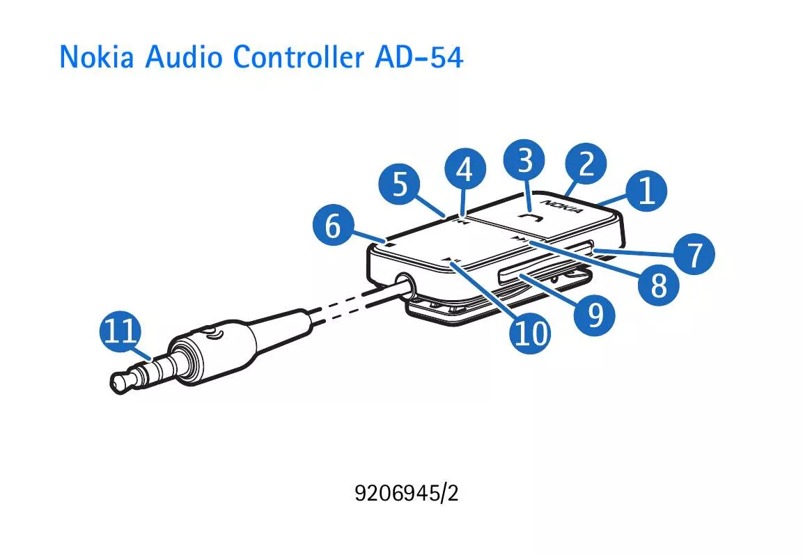 Mode d'emploi NOKIA CONTROLADOR DE-IO AD-54