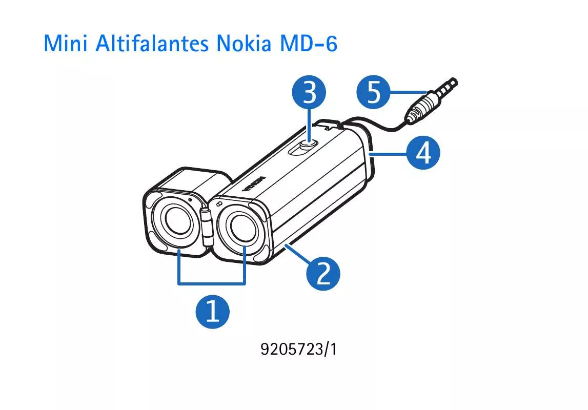 Mode d'emploi NOKIA MINI SPEAKERS MD-6