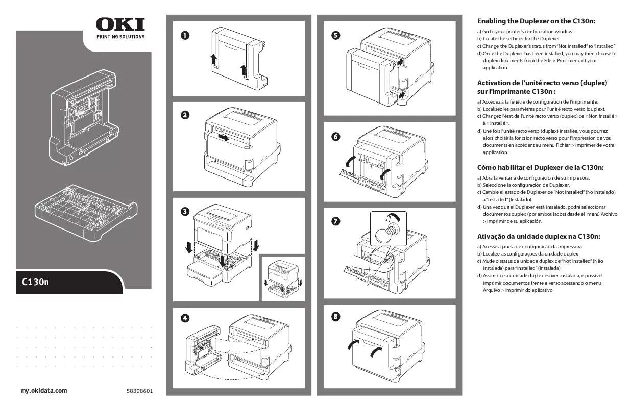 Mode d'emploi OKI C130N