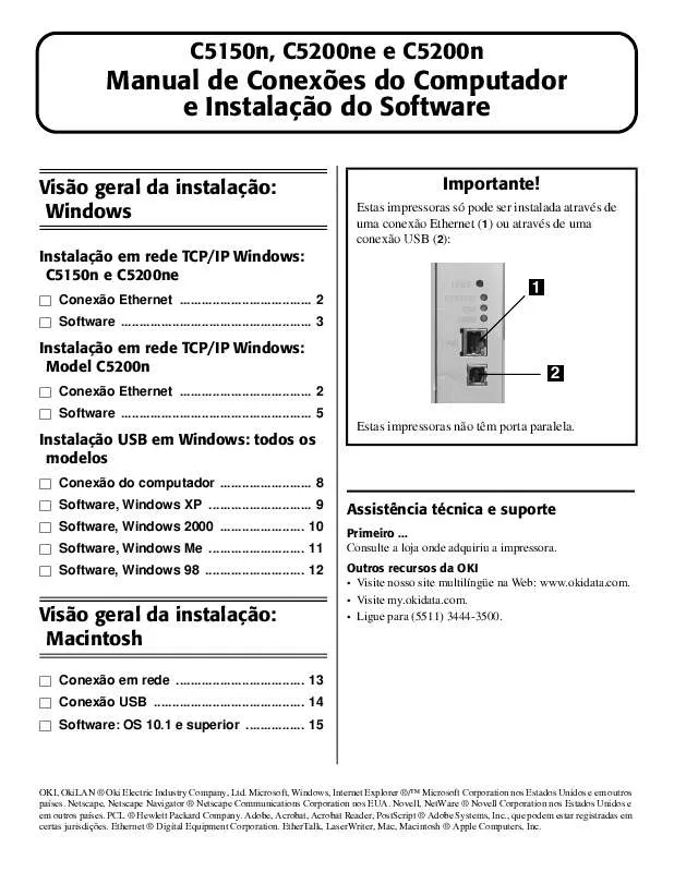 Mode d'emploi OKI C5200N