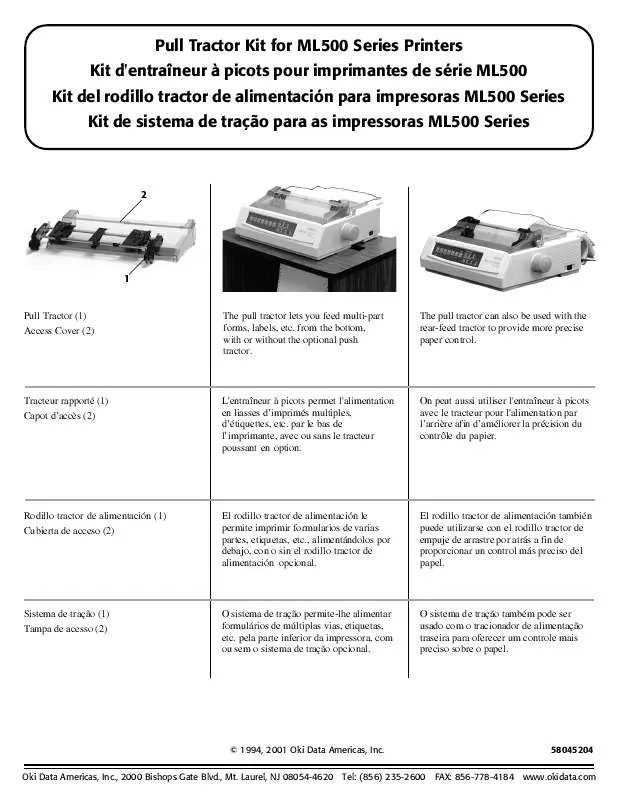 Mode d'emploi OKI ML 520N