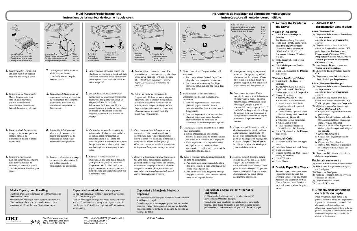 Mode d'emploi OKI OL 600E