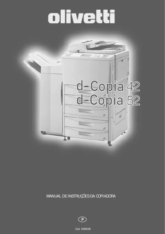 Mode d'emploi OLIVETTI D-COPIA 52