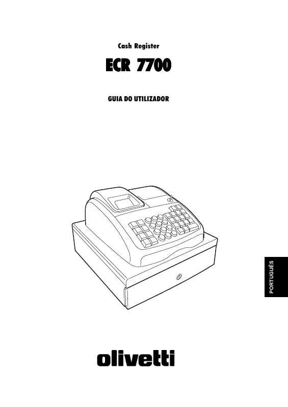 Mode d'emploi OLIVETTI ECR 7700