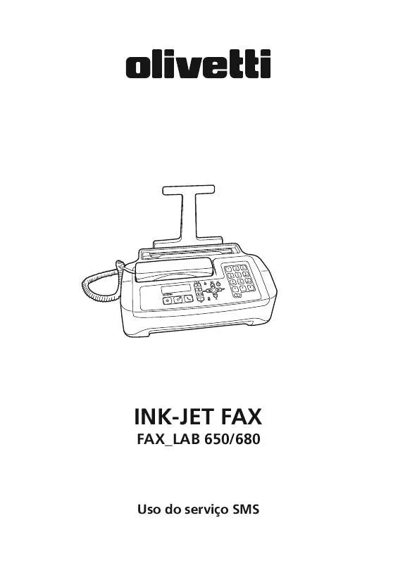 Mode d'emploi OLIVETTI FAX-LAB 650