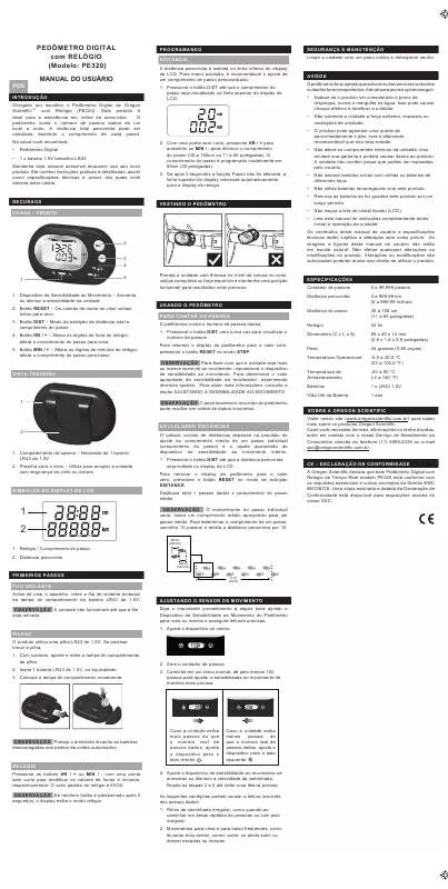 Mode d'emploi OREGON SCIENTIFIC PE320