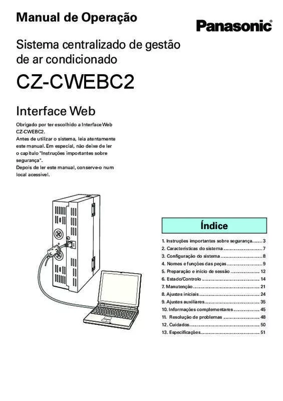 Mode d'emploi PANASONIC CZ-CWEBC2