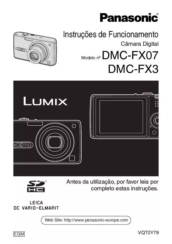 Mode d'emploi PANASONIC LUMIX DMC-FX03