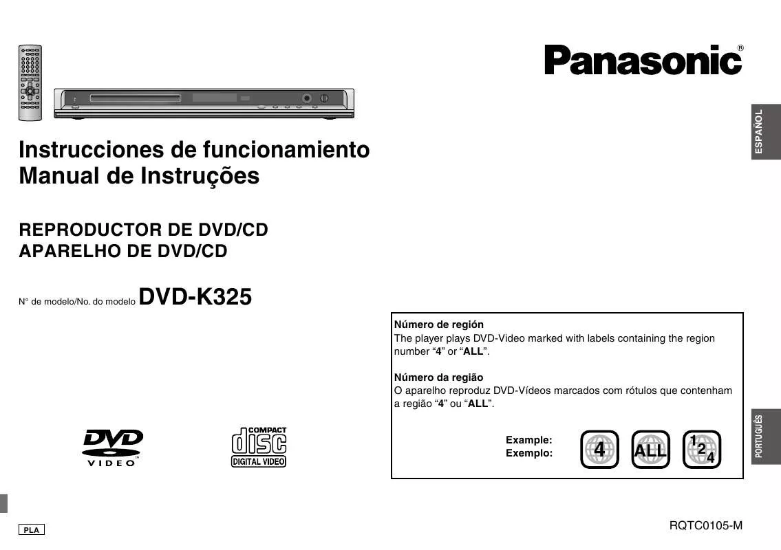 Mode d'emploi PANASONIC DVD-S325