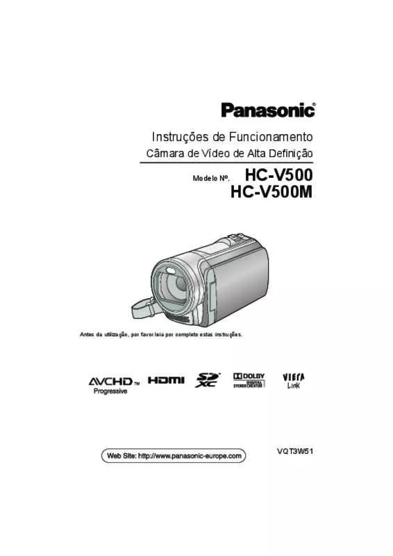 Mode d'emploi PANASONIC HC-V500EC