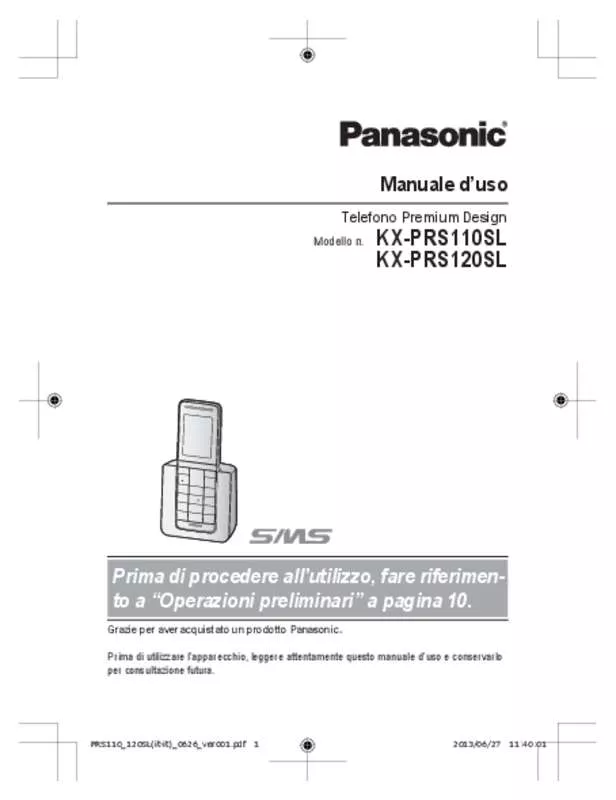 Mode d'emploi PANASONIC KX-PRS110SL