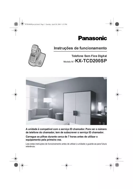 Mode d'emploi PANASONIC KX-TCD200SP