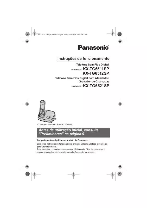 Mode d'emploi PANASONIC KXTG6521SP