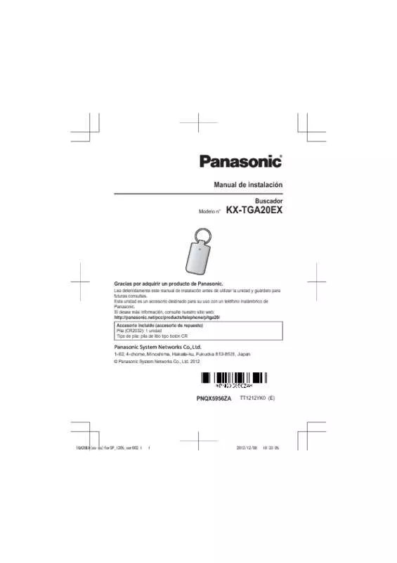 Mode d'emploi PANASONIC KX-TG6881SP