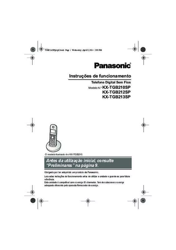 Mode d'emploi PANASONIC KX-TGB210SP
