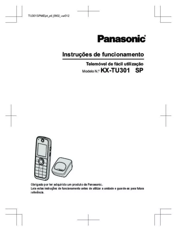 Mode d'emploi PANASONIC KX-TU301SPME