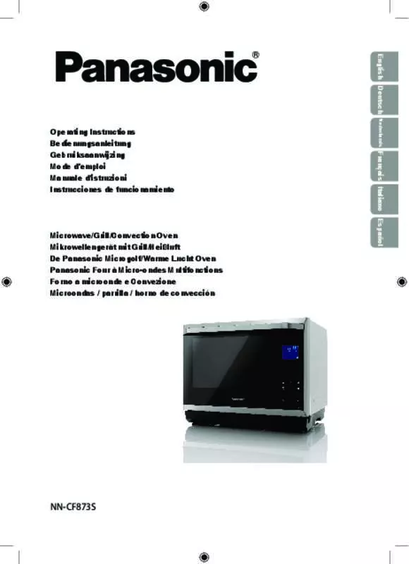 Mode d'emploi PANASONIC NN-CF873SEPG