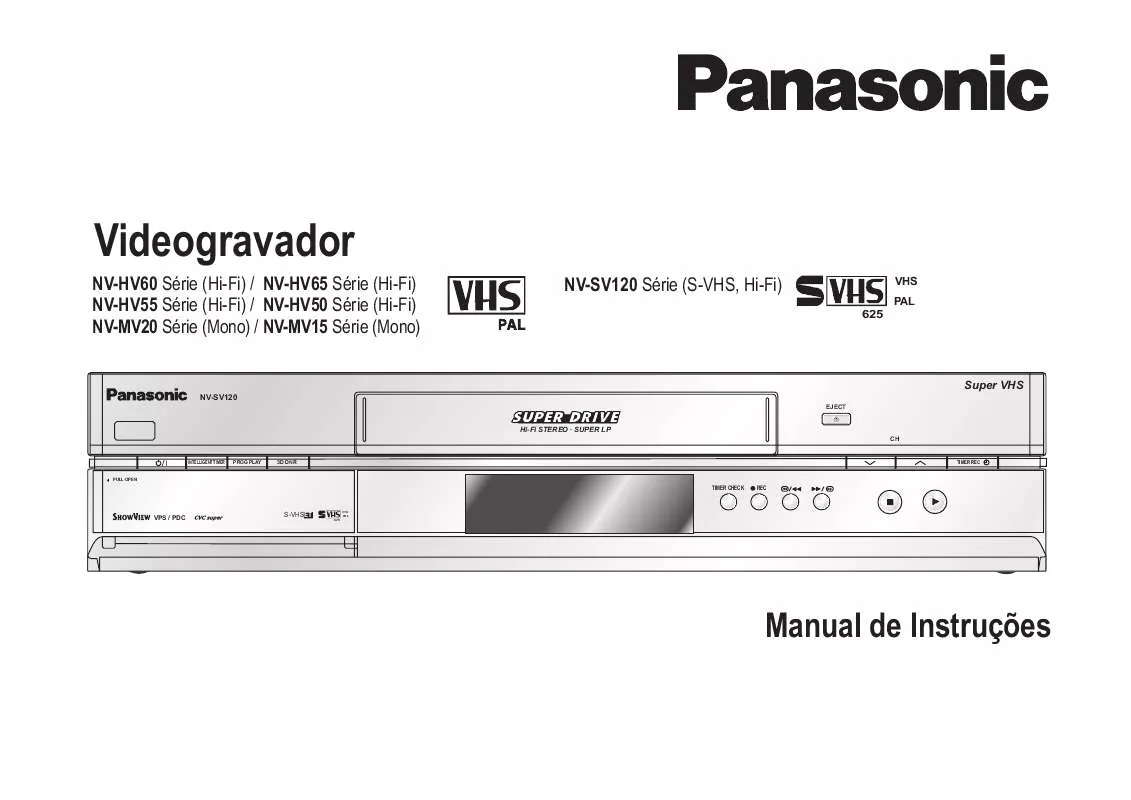 Mode d'emploi PANASONIC NV-HV55