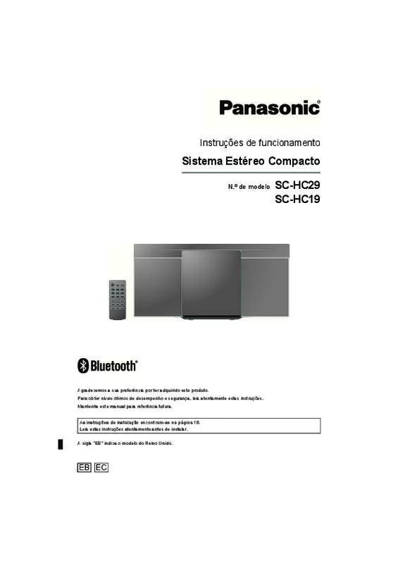 Mode d'emploi PANASONIC SC-HC29EG