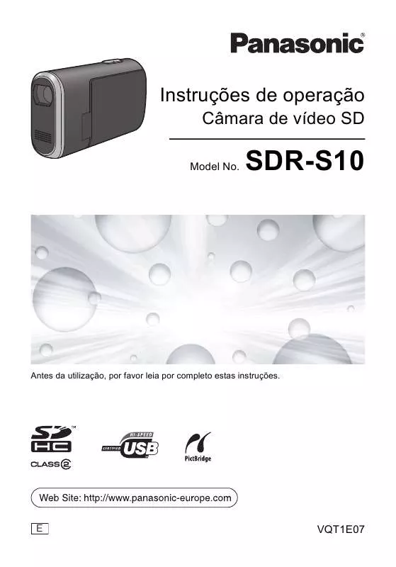 Mode d'emploi PANASONIC SDR-S10