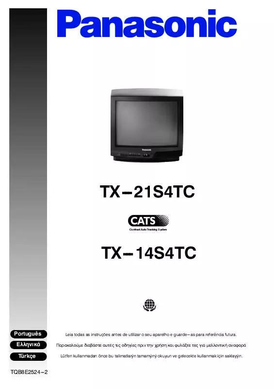 Mode d'emploi PANASONIC TX-21S4TC