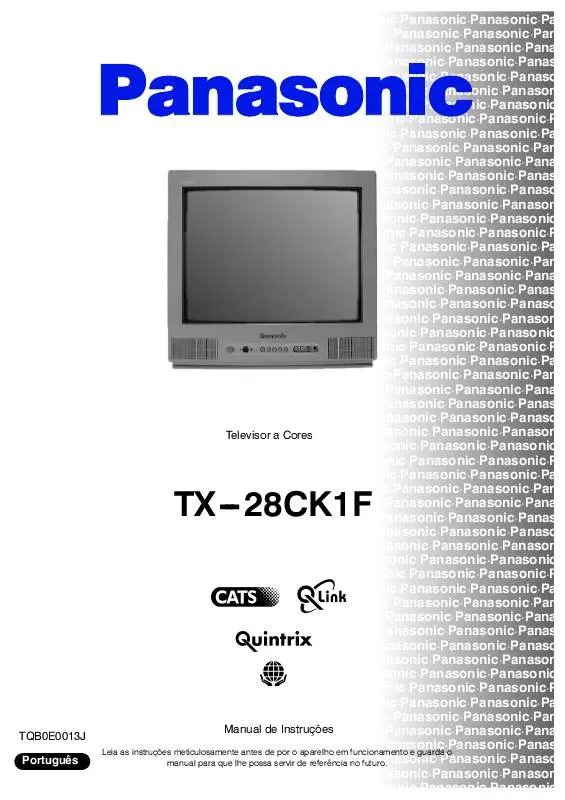 Mode d'emploi PANASONIC TX-28CK1F