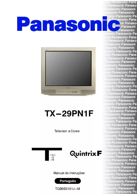 Mode d'emploi PANASONIC TX-29PN1F