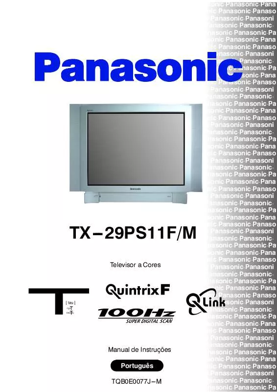 Mode d'emploi PANASONIC TX-29PS11FM