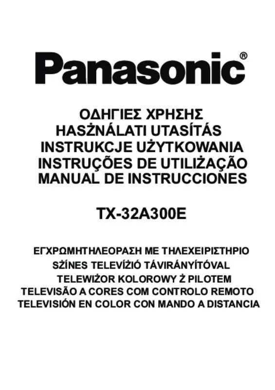 Mode d'emploi PANASONIC TX-32A300B