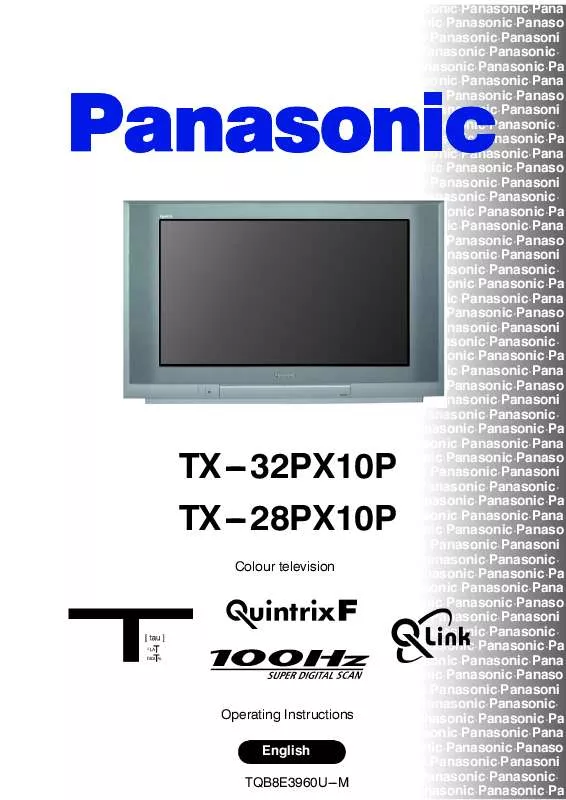 Mode d'emploi PANASONIC TX32PX10P