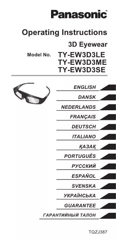 Mode d'emploi PANASONIC TY-EW3D3LE