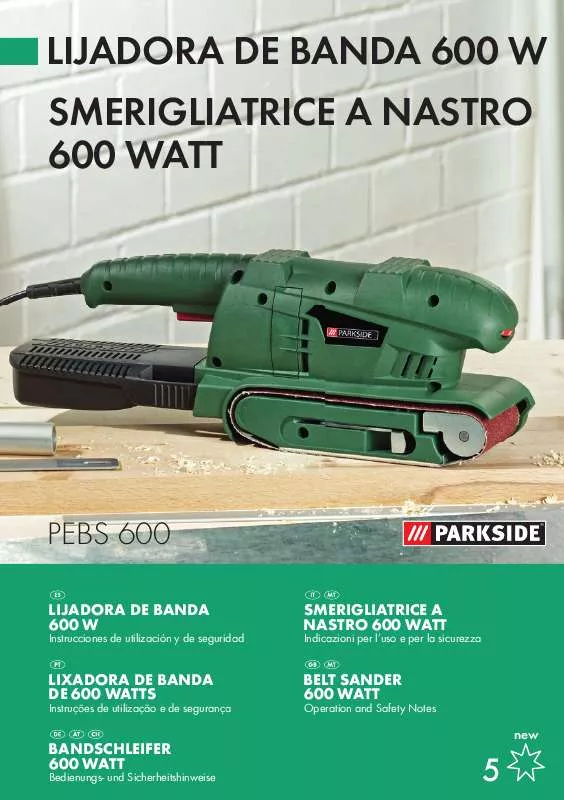 Mode d'emploi PARKSIDE KH 3032 BELT SANDER 600 WATT