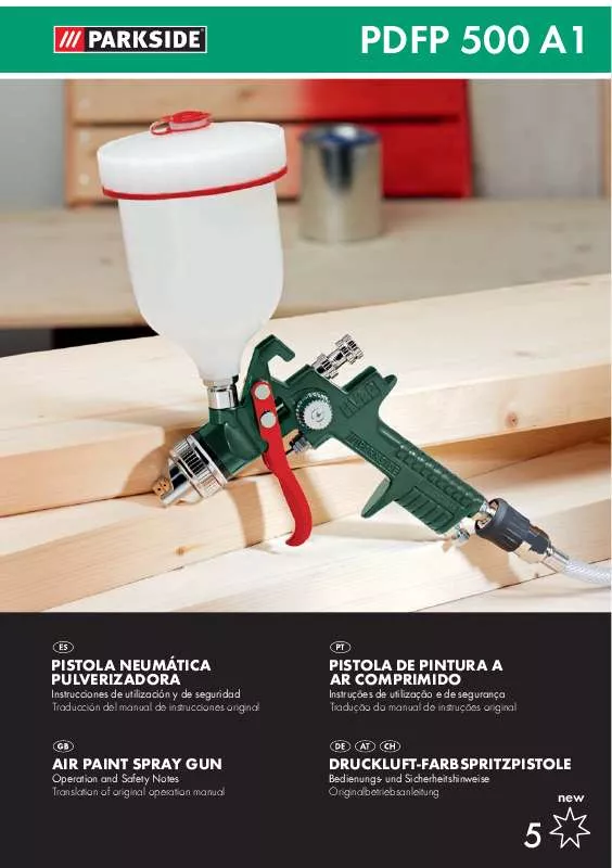 Mode d'emploi PARKSIDE PDFP 500 A1 AIR PAINT SPRAY GUN