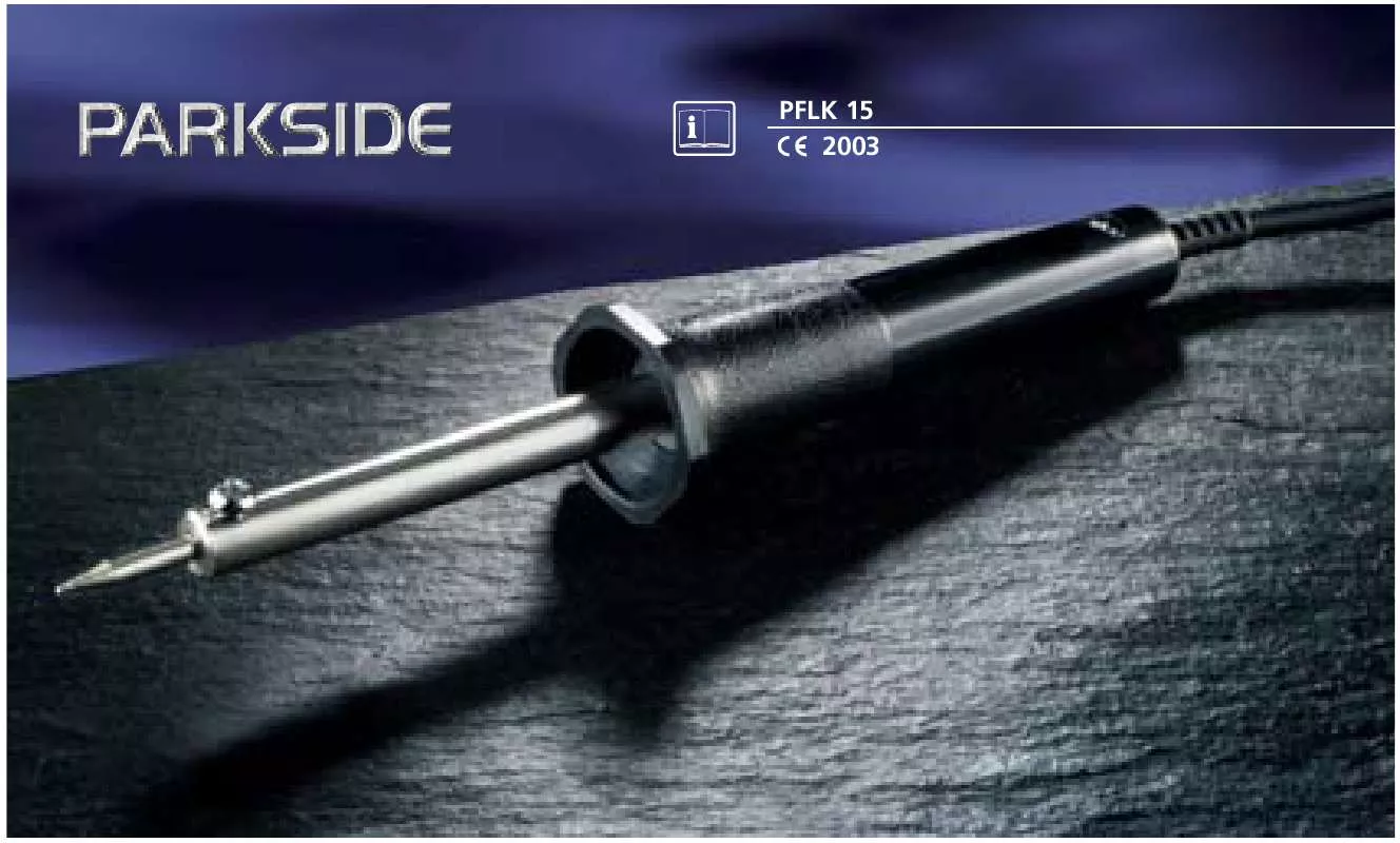 Mode d'emploi PARKSIDE PFLK 15 SOLDERING PENCIL