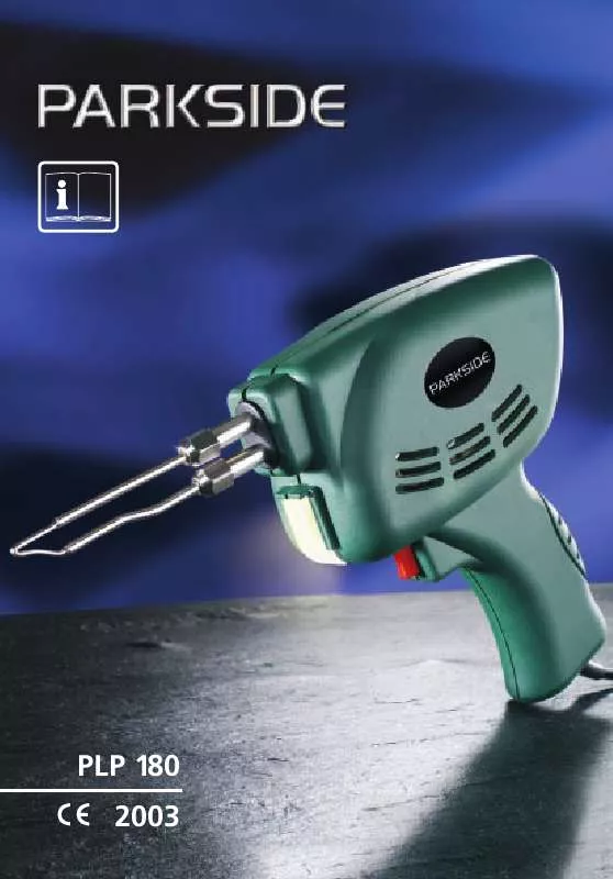 Mode d'emploi PARKSIDE PLP 180 SOLDERING GUN