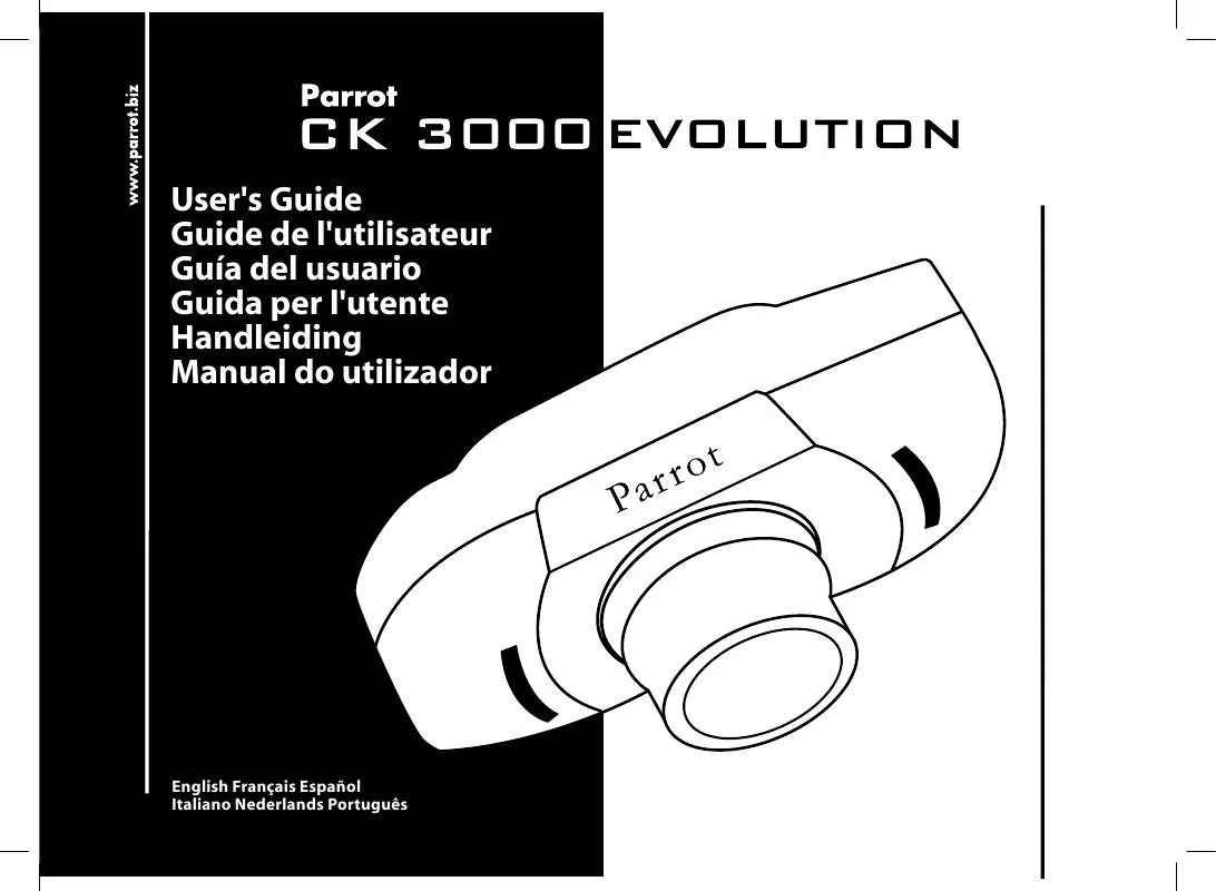 Mode d'emploi PARROT CK 3000 EVOLUTION