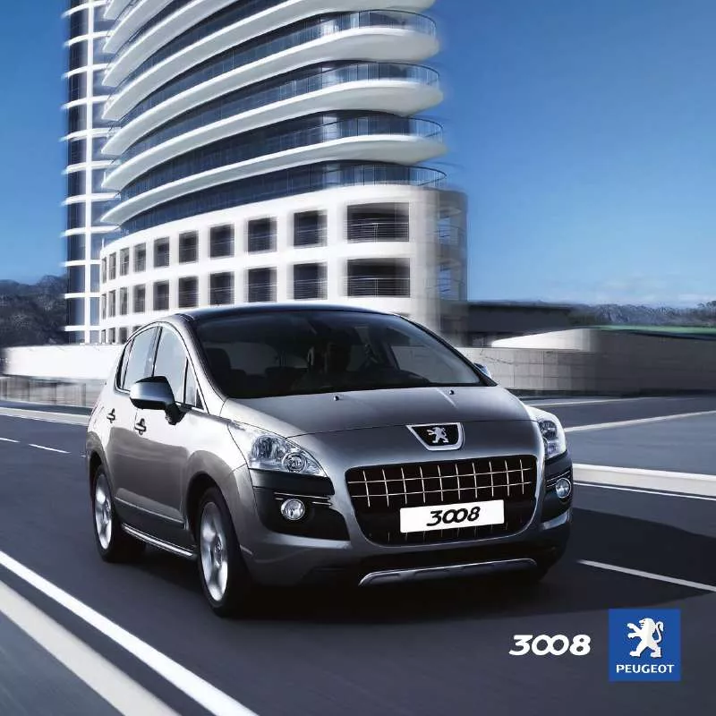 Mode d'emploi PEUGEOT 3008