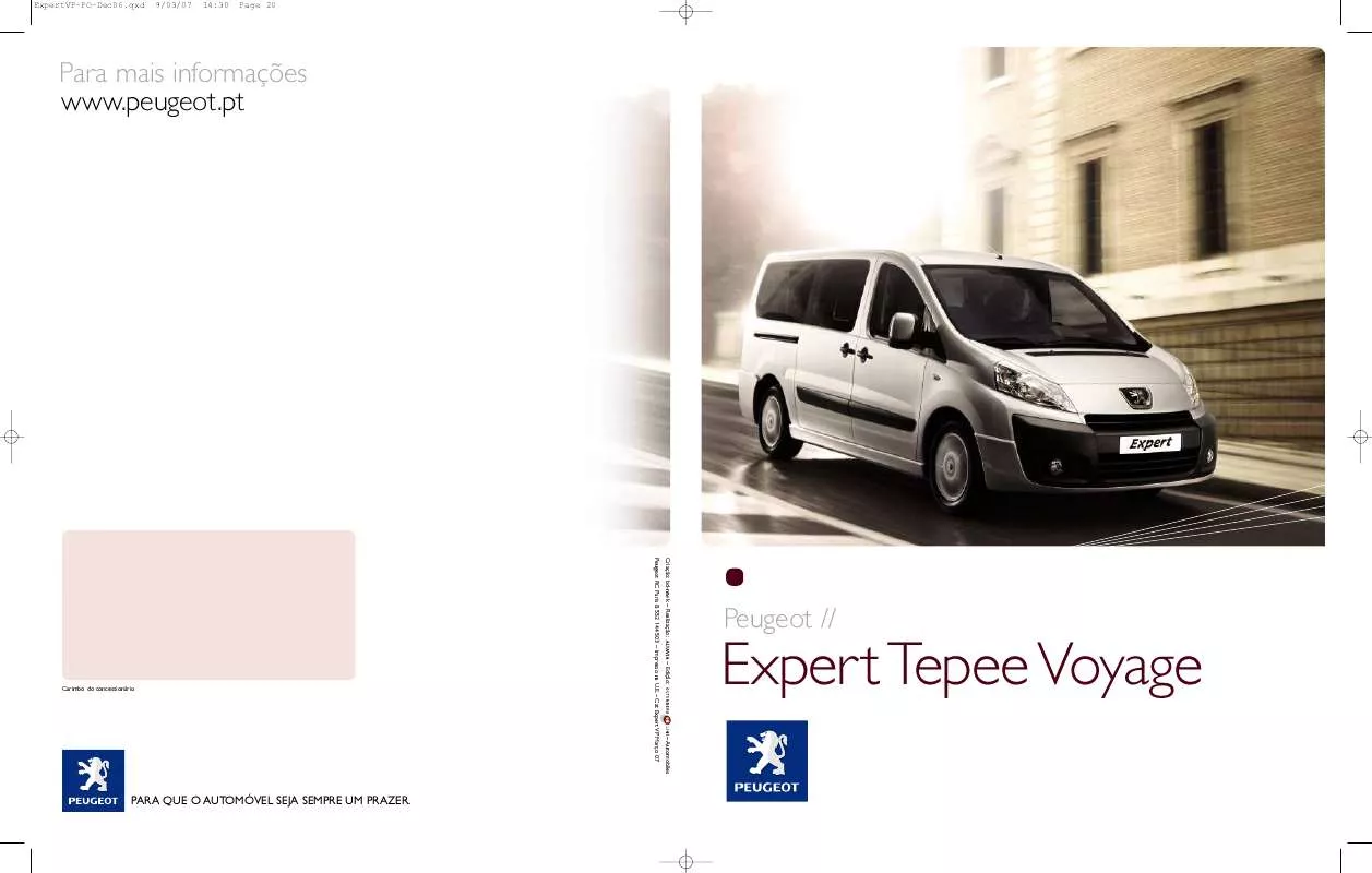 Mode d'emploi PEUGEOT EXPERT TEPEE