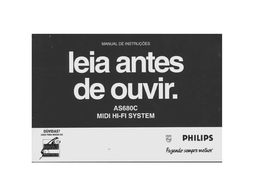 Mode d'emploi PHILIPS 06AS680C