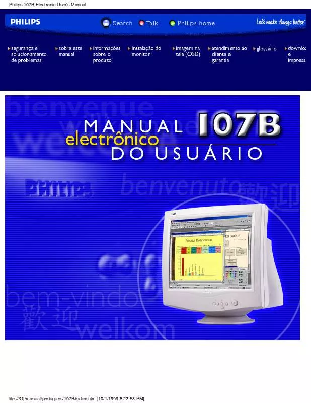 Mode d'emploi PHILIPS 107B10