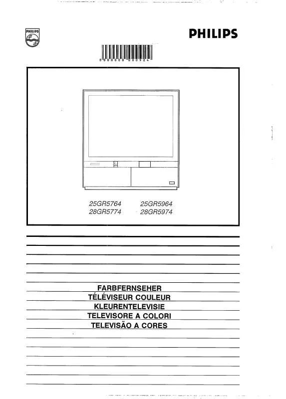 Mode d'emploi PHILIPS 25GR5764