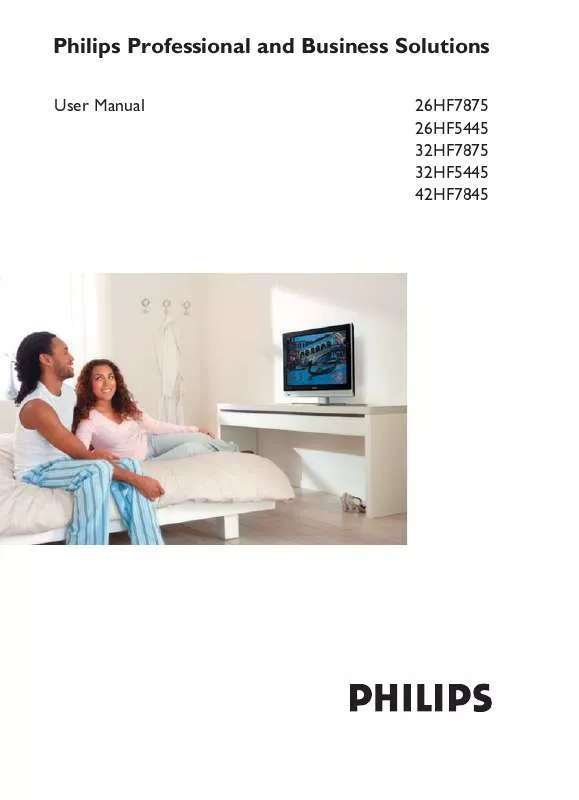 Mode d'emploi PHILIPS 26HF5445