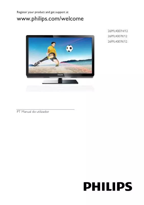 Mode d'emploi PHILIPS 26PFL4007H