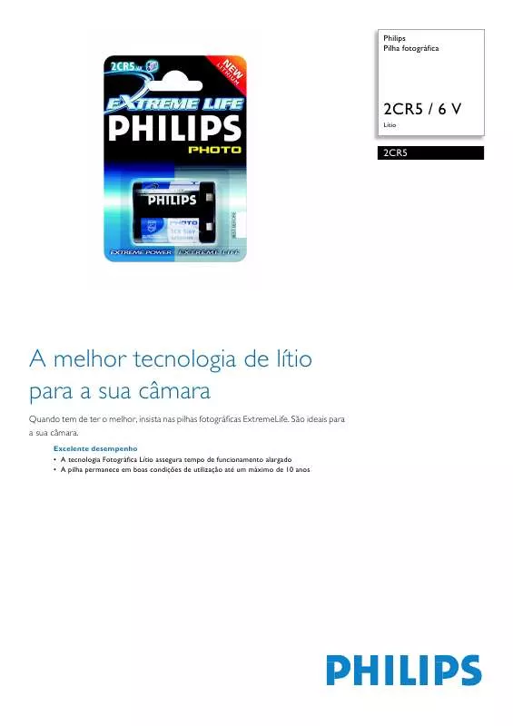 Mode d'emploi PHILIPS 2CR5